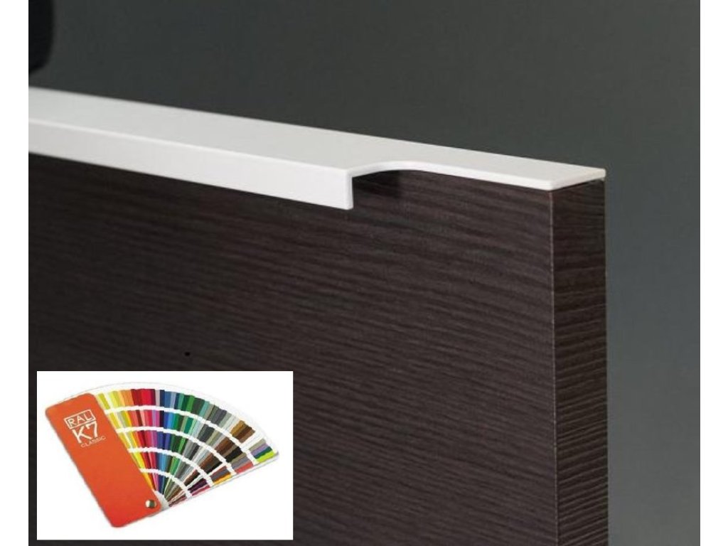 Narážecí úchytová lišta UKS-11F -RAL barva