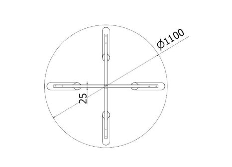Stolová podnož SOREA 4