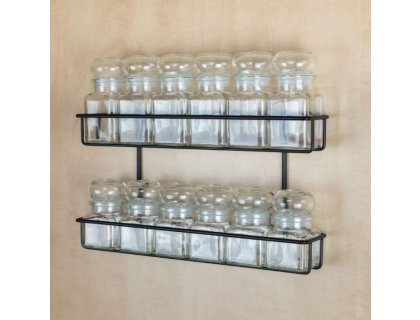 Police na stěnu pro sadu kořenek dvoustupňová