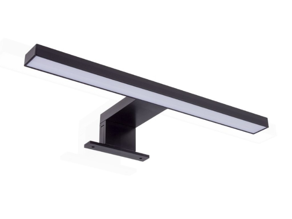 LED koupelnové světlo AMBER černé, studená bílá