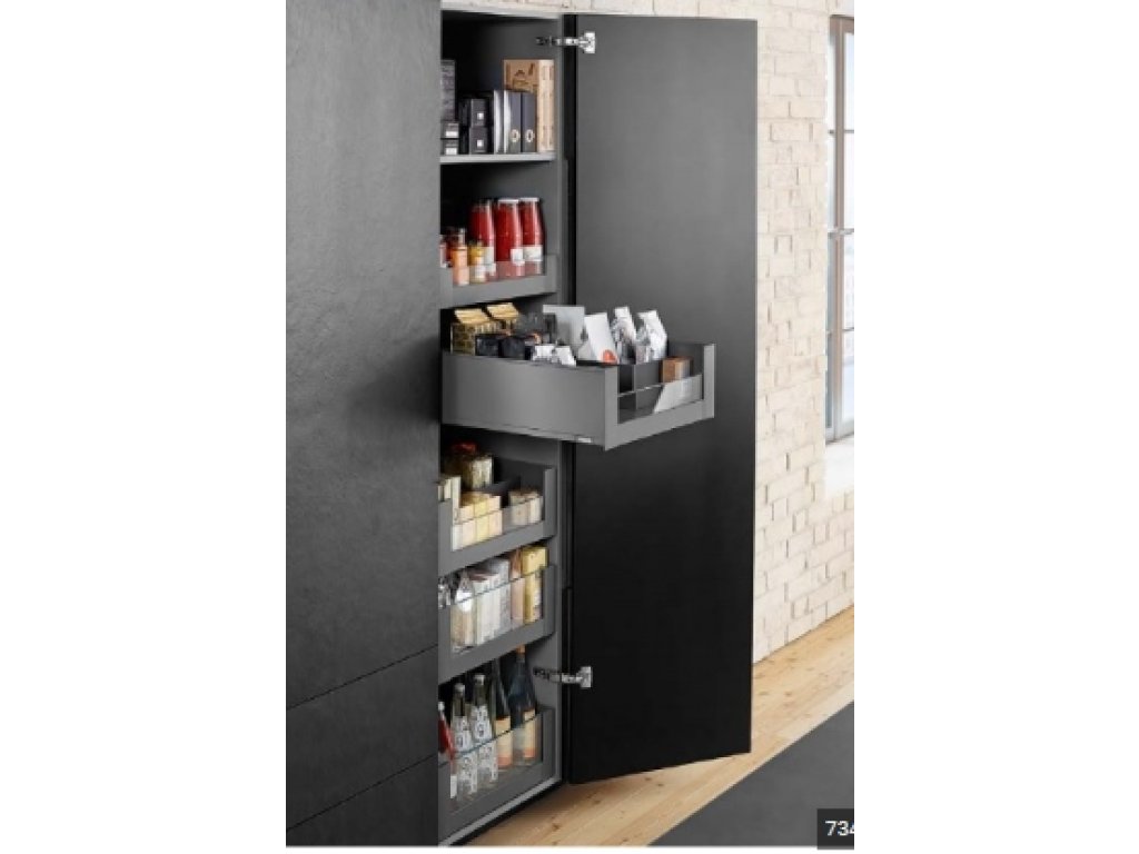 Cemux kování pro potravinovou skříň H Box SLIM černá 600mm