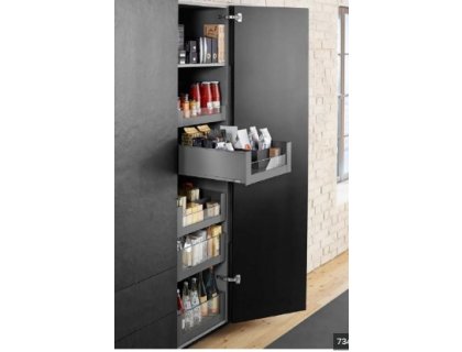 Cemux kování pro potravinovou skříň H Box SLIM černá 600mm