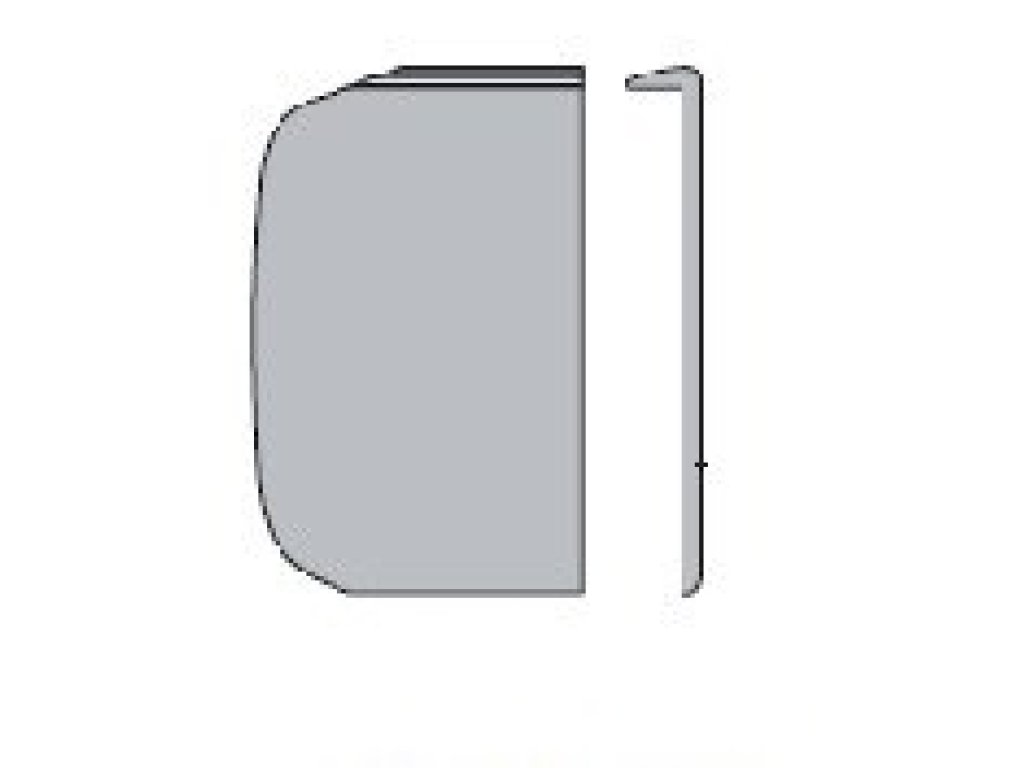 Lišty na pracovní desky Duropal 38 mm