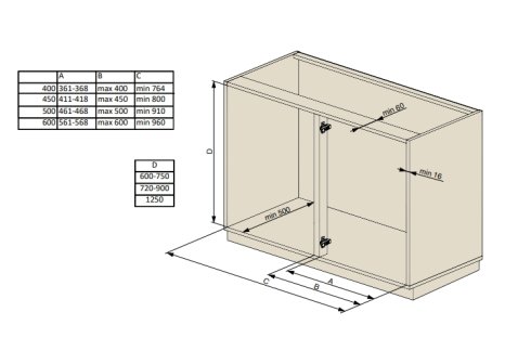 KESSEBÖHMER- LE MANS II sada polic Arena Style dno antracit