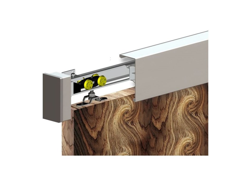 HERKULES - krycí profil Al 4020 mm typ A- pro horní kolejnici 45 mm