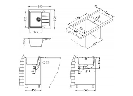 Kuchyňský dřez ALVEUS CADIT 10