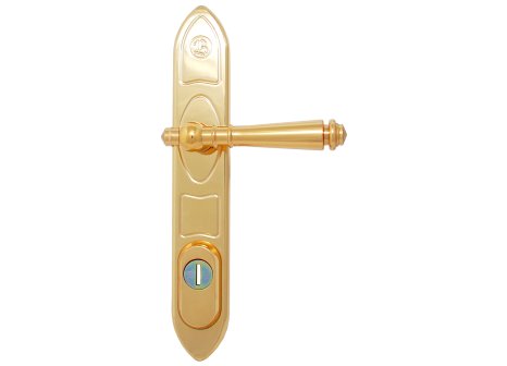 Tradition bezpečnostní kování K1 klika/klika surová mosaz - 72 mm