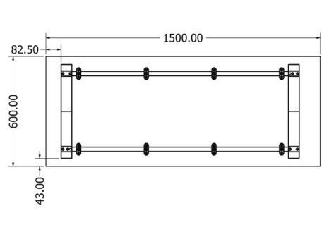 Stolová podnož  KAIA BAR