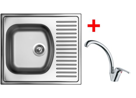 Set Sinks SHORT 580 matný + baterie