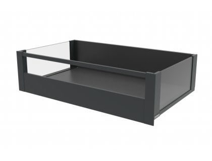 Cemux H Box SLIM vnitřní skleněné bočnice antracit H199/500 mm čelní panel
