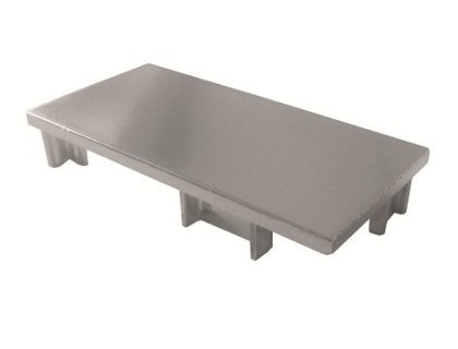 Koncovka plná k profilu J nerez, levá