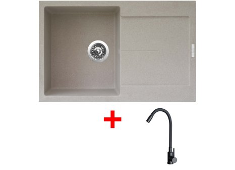 Set Sinks ULTIMA 790 + baterie ELASTA černá matná