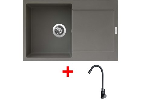 Set Sinks ULTIMA 790 + baterie ELASTA černá matná