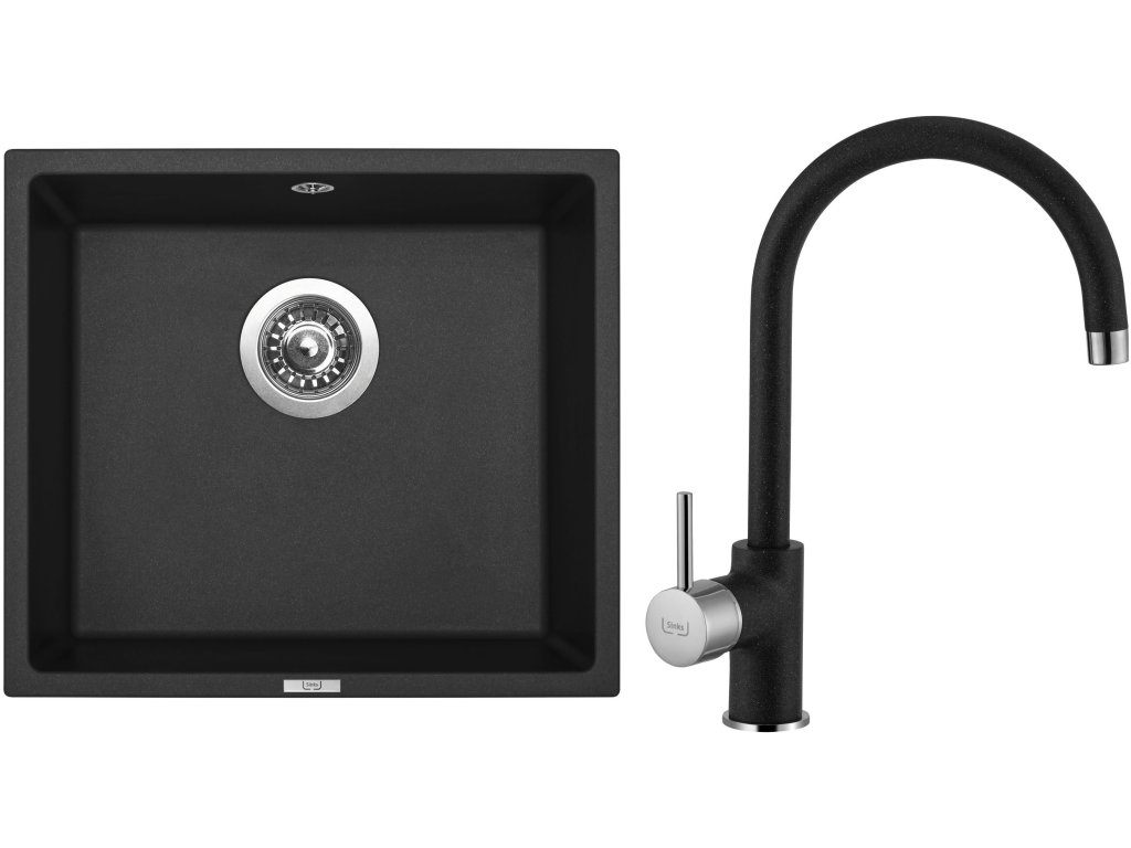 Sinks FRAME 457 akční set + VITALIA pureblack