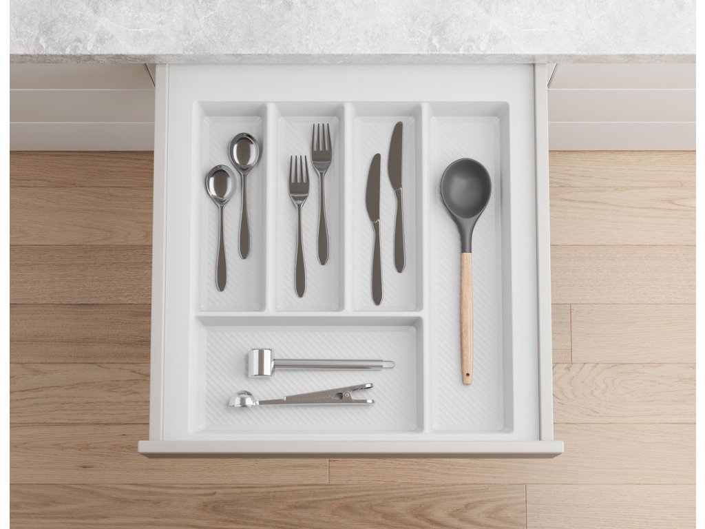 Cemux příborník STAR bílý 450/500 mm