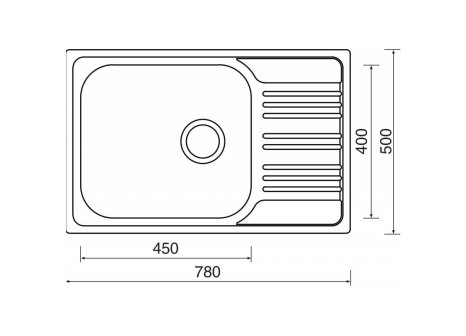 Set Sinks STAR 780 XXL V  matný+ baterie