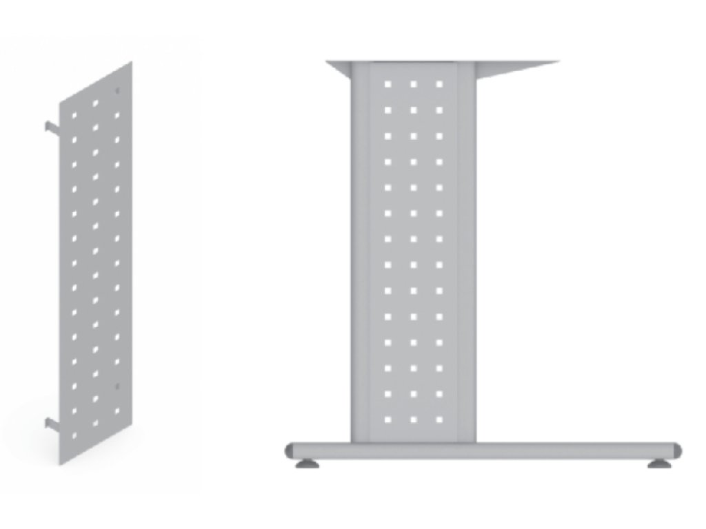 VOGA výplň plechová perforovaná BACK šedá