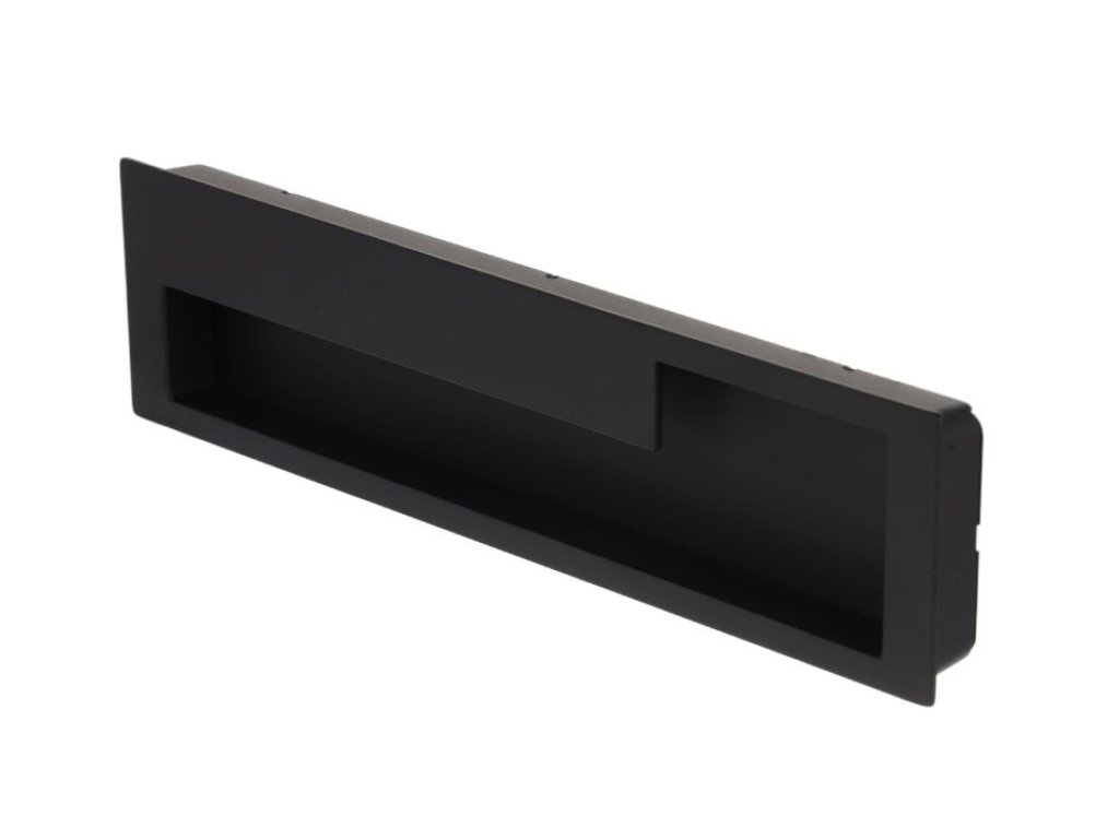 Úchytka Iva zápustná černá matná - Levá