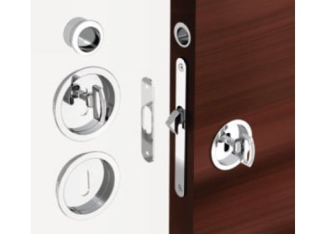 Zámek S - LOCK na klíč s kulatými mušlemi