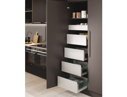 Cemux kování pro potravinovou skříň H Box SLIM sklo bílá 600mm