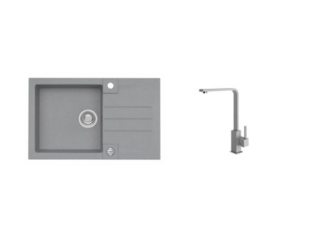 Alveus ROCK 130 + AFRA - Šedá, Beton