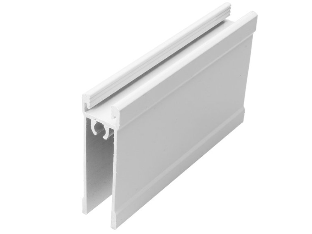 ALUPROFIL lišta dolní 10 mm bílá lesk