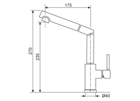 Sinks LINEA 600 + baterie MIX 350 P chrom - komplet