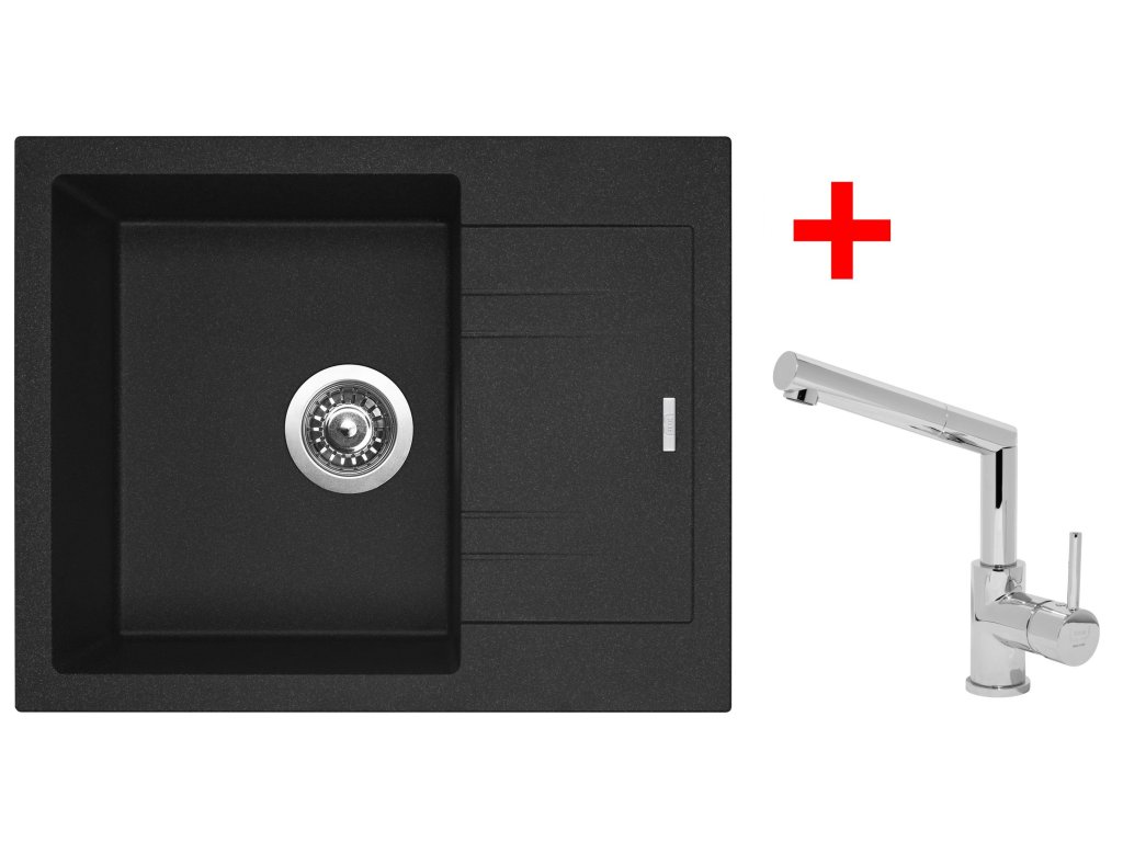 Sinks LINEA 600 + baterie MIX 350 P chrom - komplet