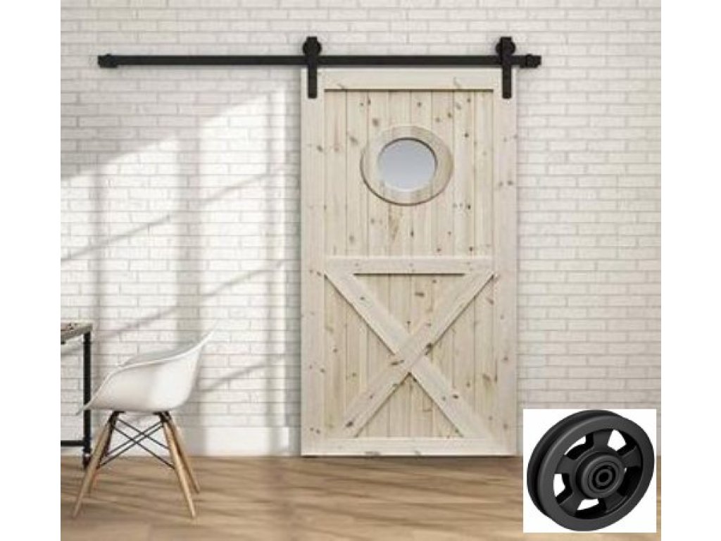 THOR NEW sada na posuvné interiérové dveře na 100 kg včetně kolejnice 300 cm