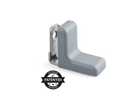 Úhelník nábytkový kovový s krytem