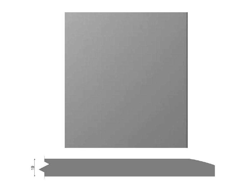 Dvířka oboustranný MAT - tvar L1