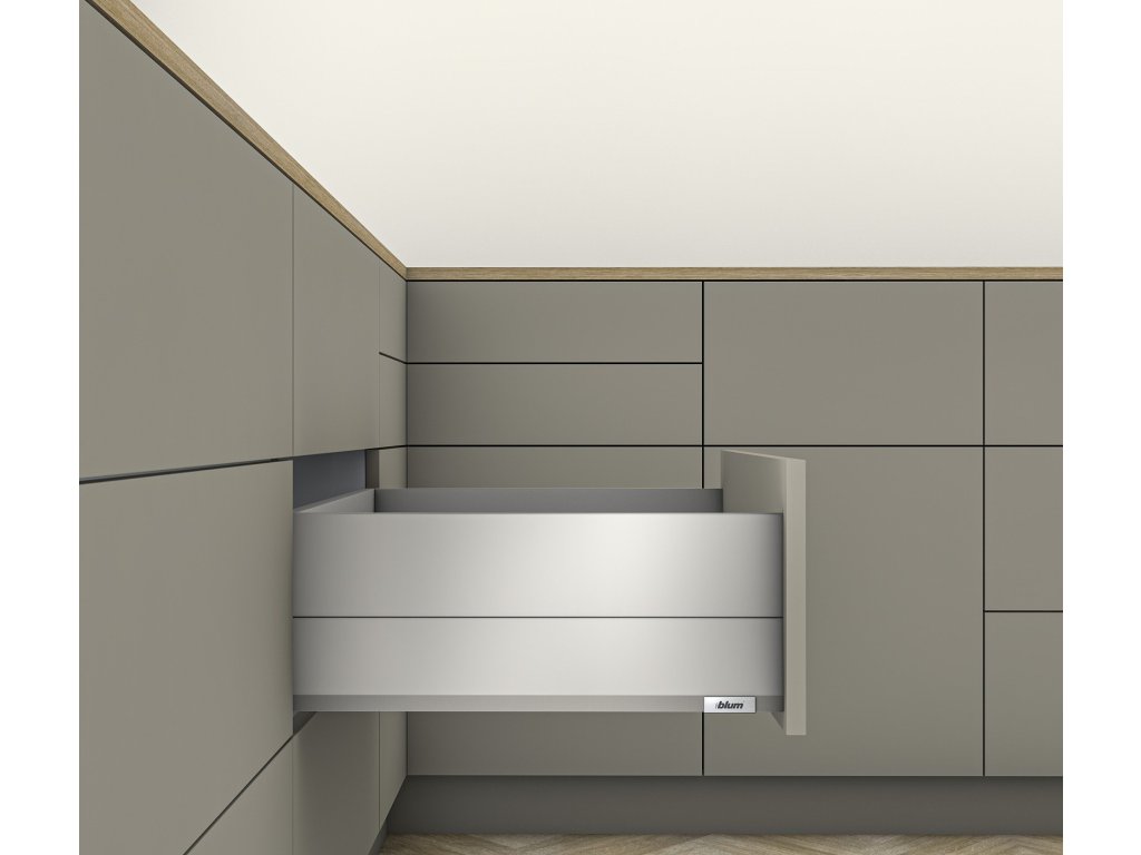 Merivobox 40kg šedá E Boxcap 600mm Blumotion/TOB