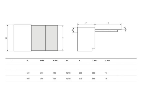 ATIM stolový výsuv LUNCH pro rozkládací stůl