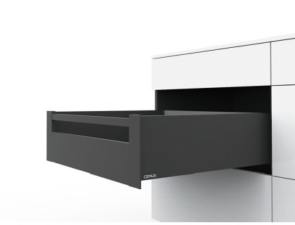 Cemux H Box SLIM vnitřní zásuvka černá H167/500mm