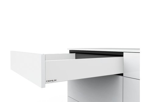 Cemux H Box SLIM zásuvka bílá H84 - 300 mm