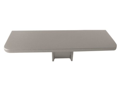 Koncovka plná k profilu C zlatá broušená plast