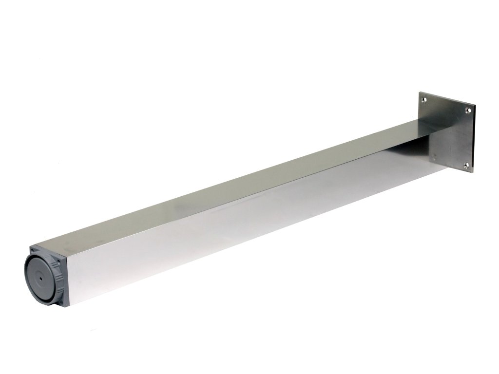 Stolová noha výška 710 mm 60 x 60 mm s regulací chrom