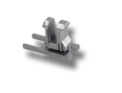 SISO Glass- koncovka pro H profil  Cr sat