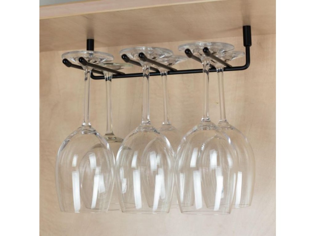 Držák sklenic pod skříňku pro 6ks