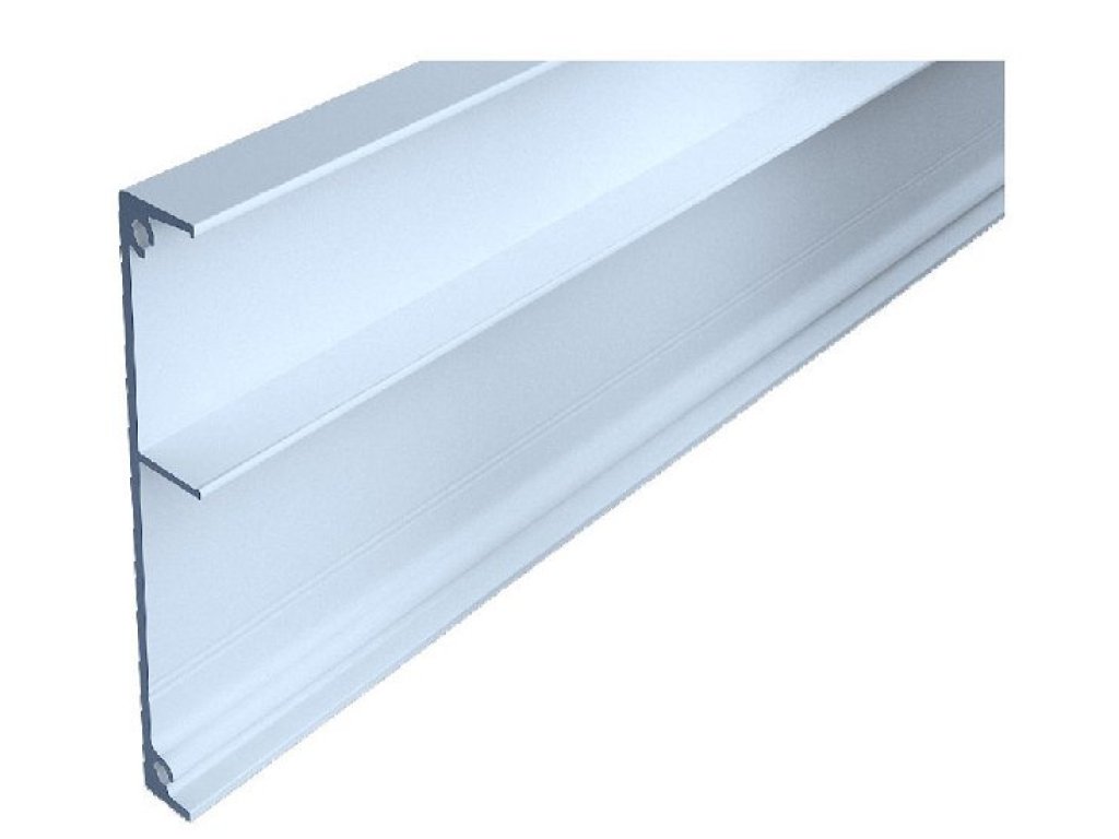 OPK SPACESHIP 80 - krycí profil horní kolejnice Al v.79 mm pro horní kolej typ B pro sklo