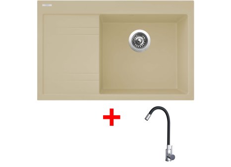 Set Sinks RIM 780 P + baterie ELASTA nerez/černá