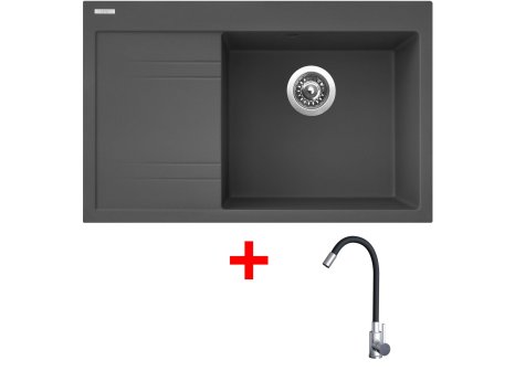 Set Sinks RIM 780 P + baterie ELASTA nerez/černá