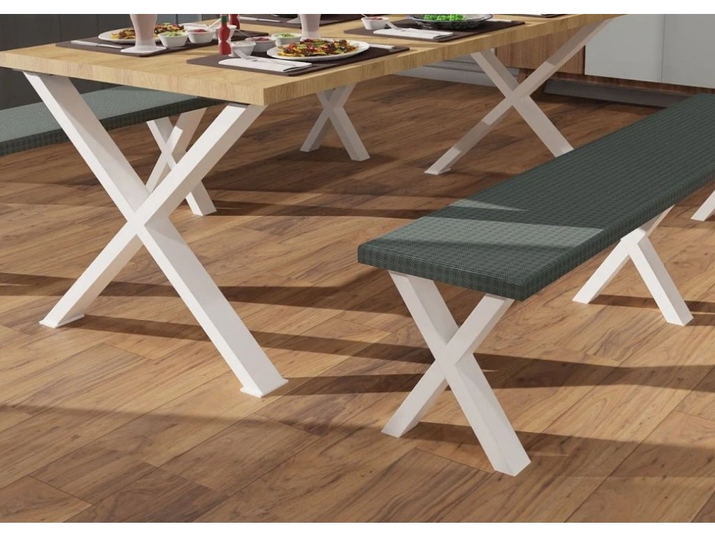 ARdesign stolová podnož pro lavici X, 450 bílá