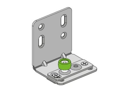 OPK EUROPE SPACESHIP 80 - spodní vodítko pro montáž na zeď pro dřevěné dveře