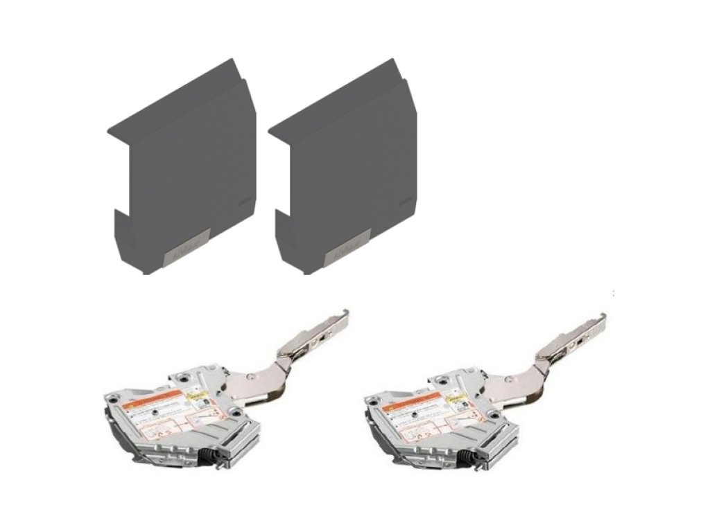 Aventos - HK-S TIP ON 20K2C00T -střední + krytky tmavě šedé