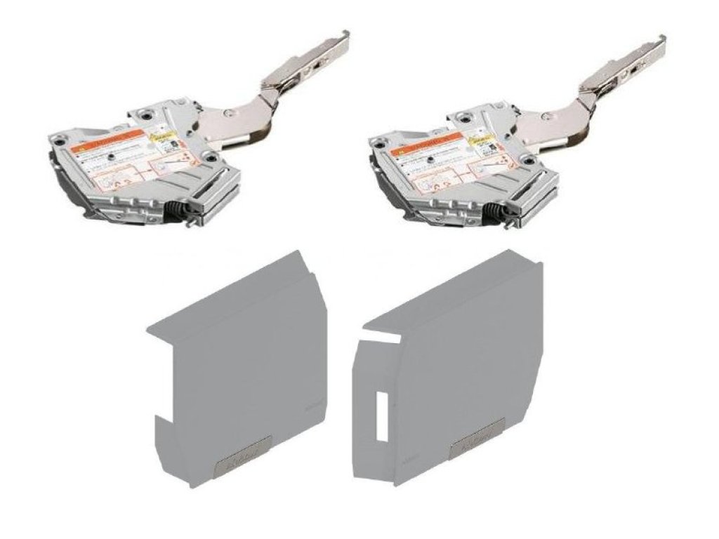 Aventos - HK-S TIP ON 20K2B00T -slabý + krytky šedé