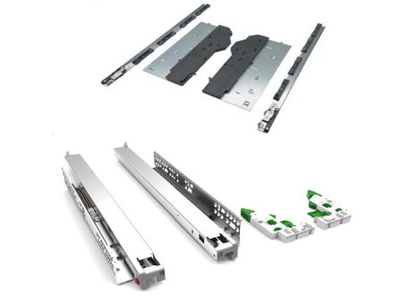 CemuxRide synchro 3D plnovýsuv TIP-ON Blumotion 30 kg - 350 mm