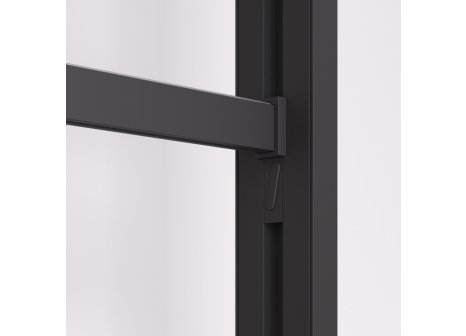 ZERO šatní tyč hranatá černá mat