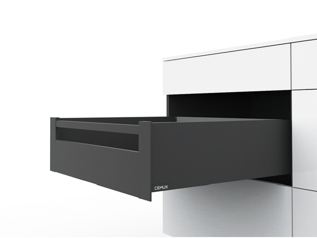 Cemux H Box SLIM vnitřní zásuvka antracit H167