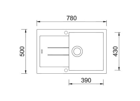 Set Sinks AMANDA 780 + baterie